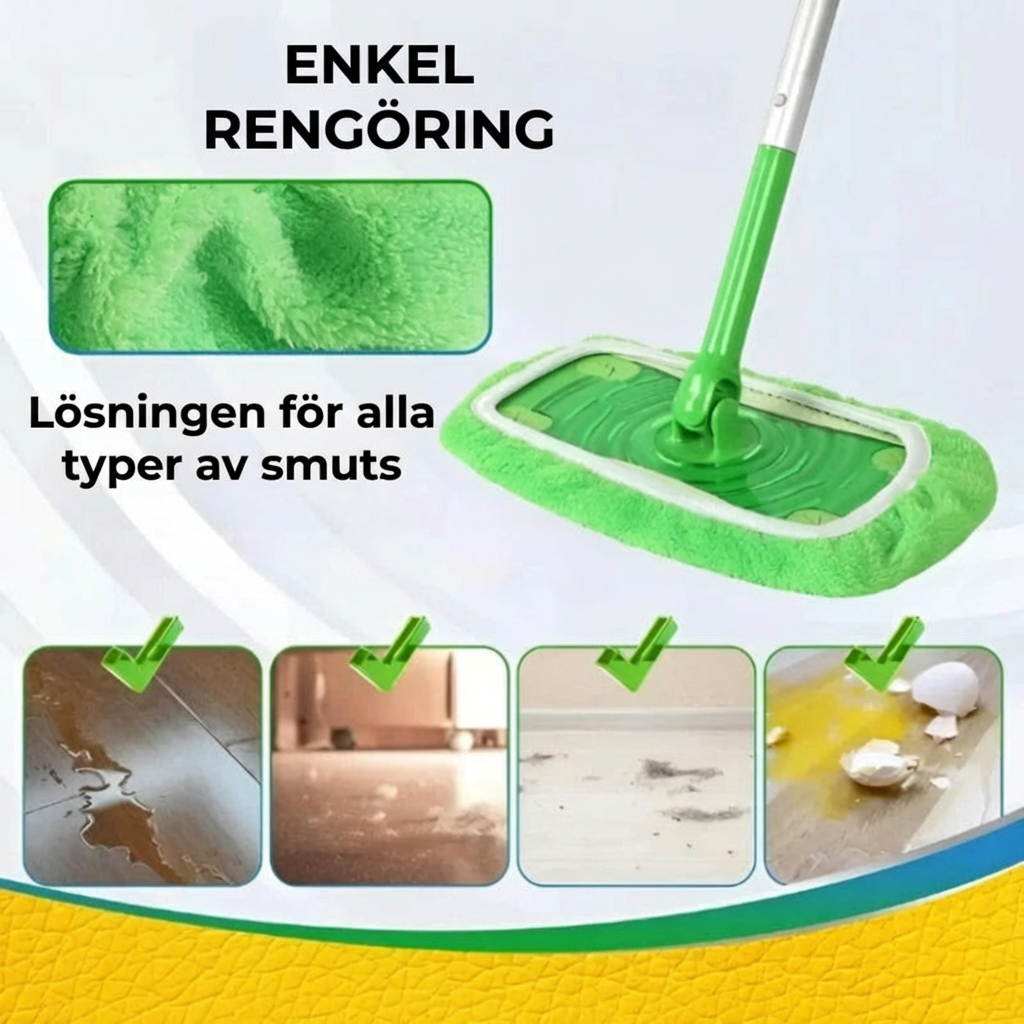 GreenSweep™ återanvändbar mopp kompatibel med Swiffer