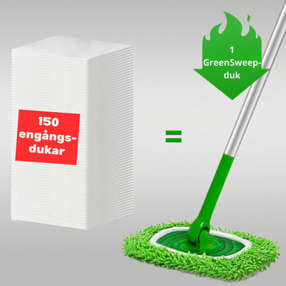 GreenSweep™ återanvändbar mopp kompatibel med Swiffer