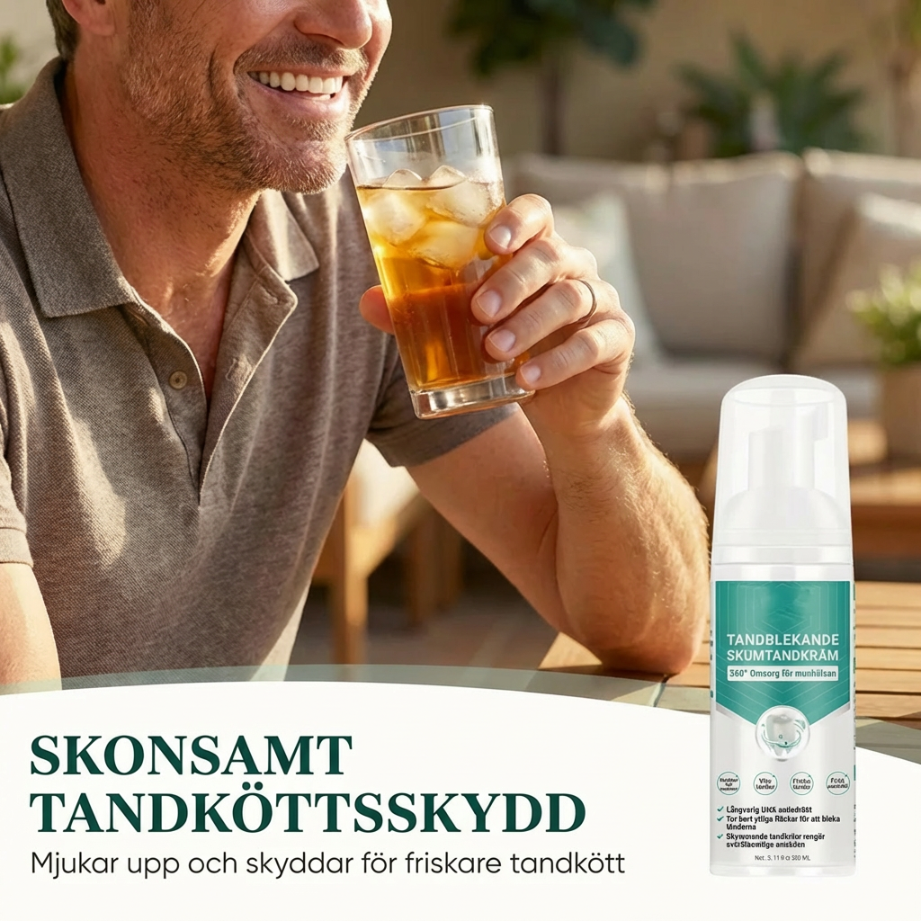 Tandblekningsskum – 360° djuprengörande mousse (frisk andedräkt)