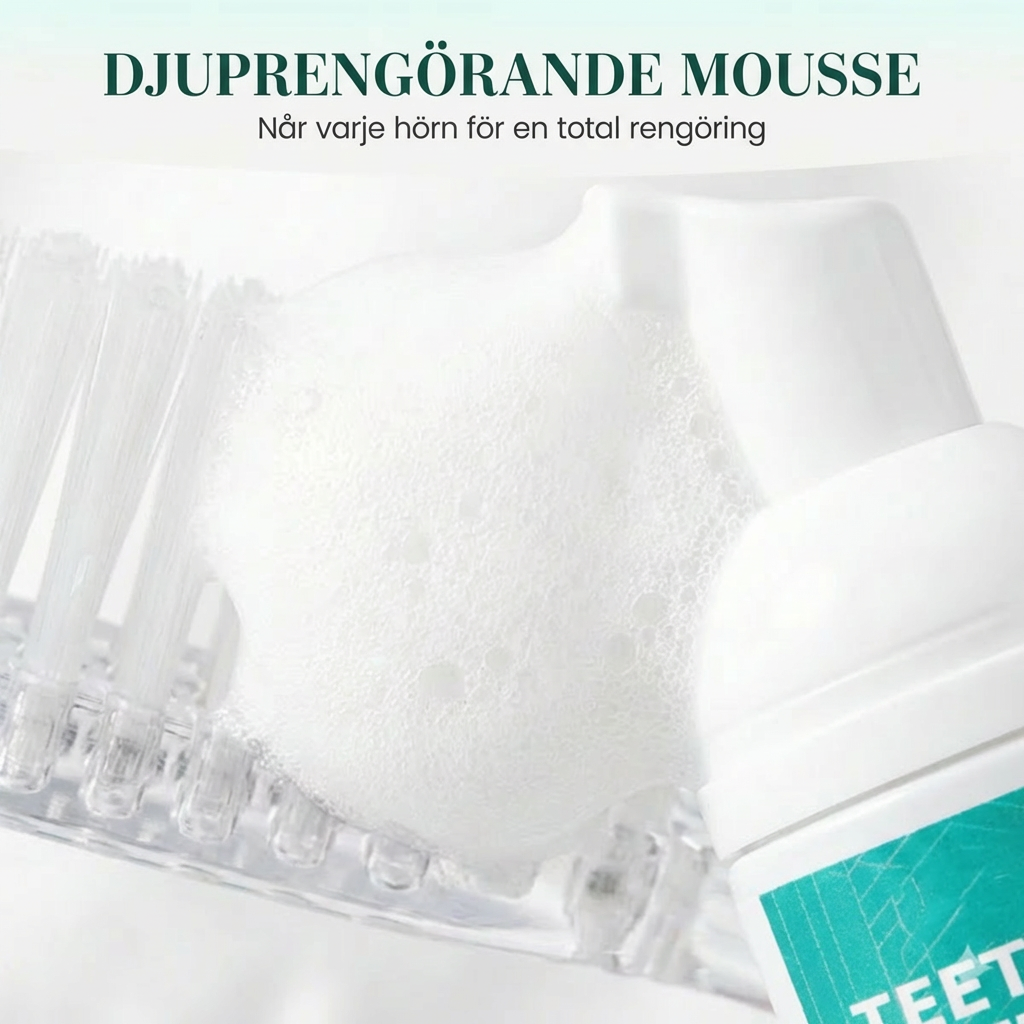 Tandblekningsskum – 360° djuprengörande mousse (frisk andedräkt)
