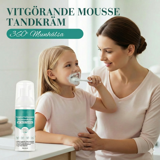 Tandblekningsskum – 360° djuprengörande mousse (frisk andedräkt)