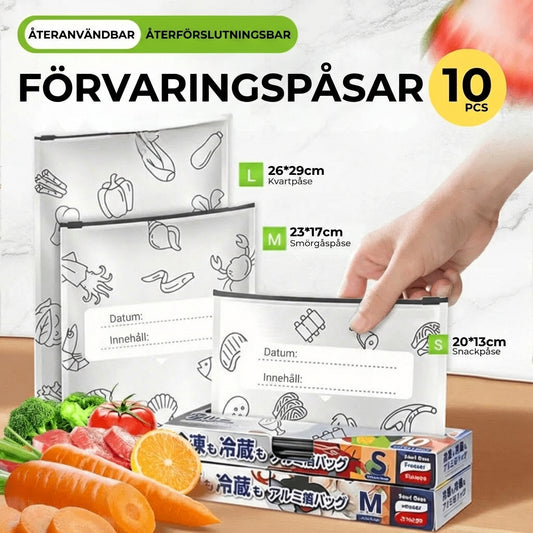 [30-pack] Återanvändbara täta aluminiumfolie-påsar