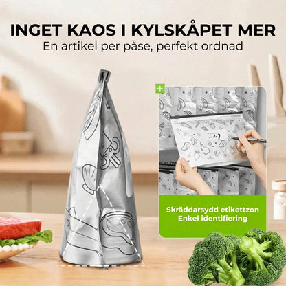 [30-pack] Återanvändbara täta aluminiumfolie-påsar