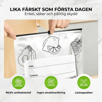 [30-pack] Återanvändbara täta aluminiumfolie-påsar