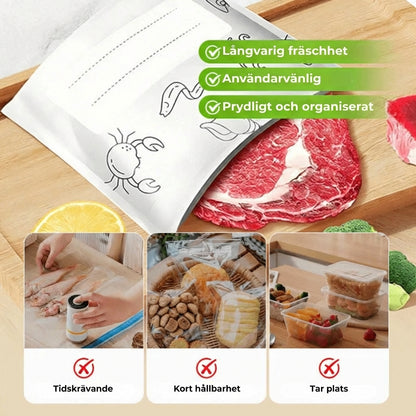 [30-pack] Återanvändbara täta aluminiumfolie-påsar