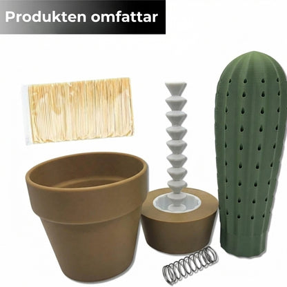 Automatisk tandpetare dispenser i kaktusform