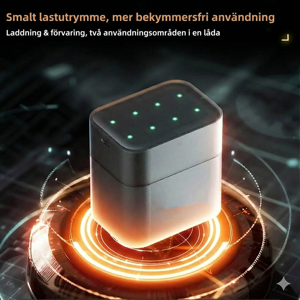 Batteriladdare med 8 uppladdningsbara AA-batterier – snabbladdare 2,5 timmar (för AA- och AAA-batterier)