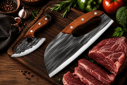 🔪 Premium köttknivset (2-delar) – Extremt vassa, perfekt för BBQ, grillning och matlagning.