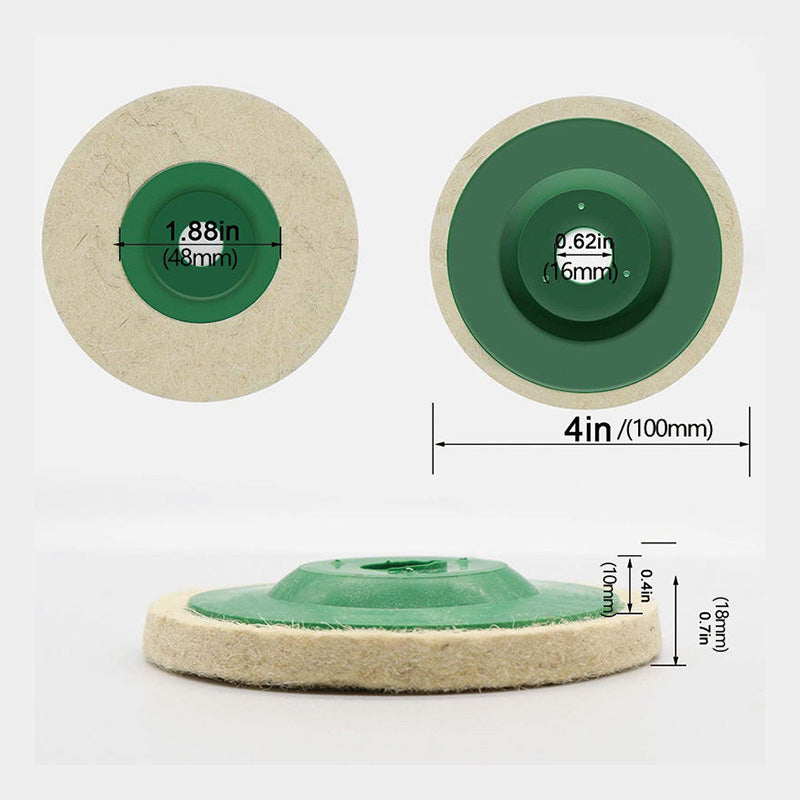 Filtpolerskiva för Dremel och multiverktyg – 10-pack