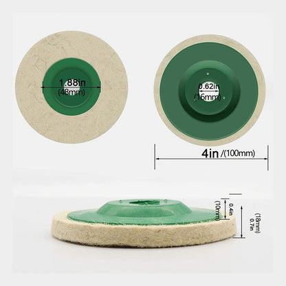 Filtpolerskiva för Dremel och multiverktyg – 10-pack