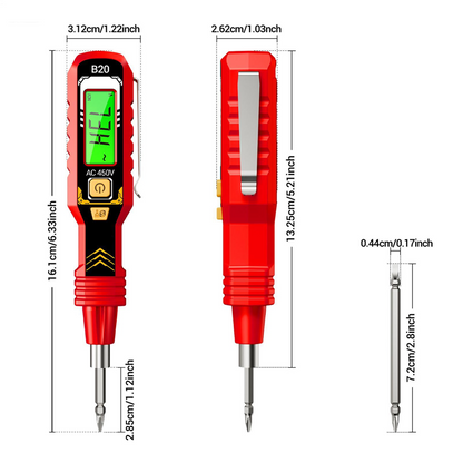 Digitale Contactloze Spanningstester (LCD-display)