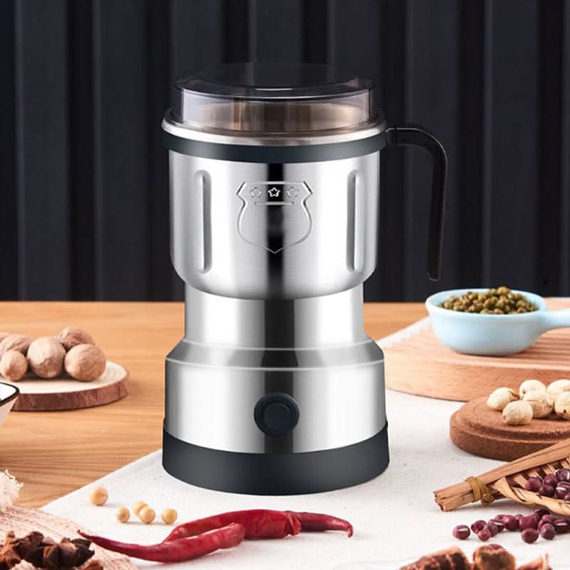 Elektrisk kaffe- och kryddkvarn – kvarn i rostfritt stål för kaffe, nötter och frön (kompakt design)