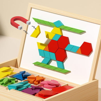 Houten Magneetpuzzel: Vormen & Patronen Maken
