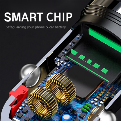 Autolader met USB-C en USB-A Snellader