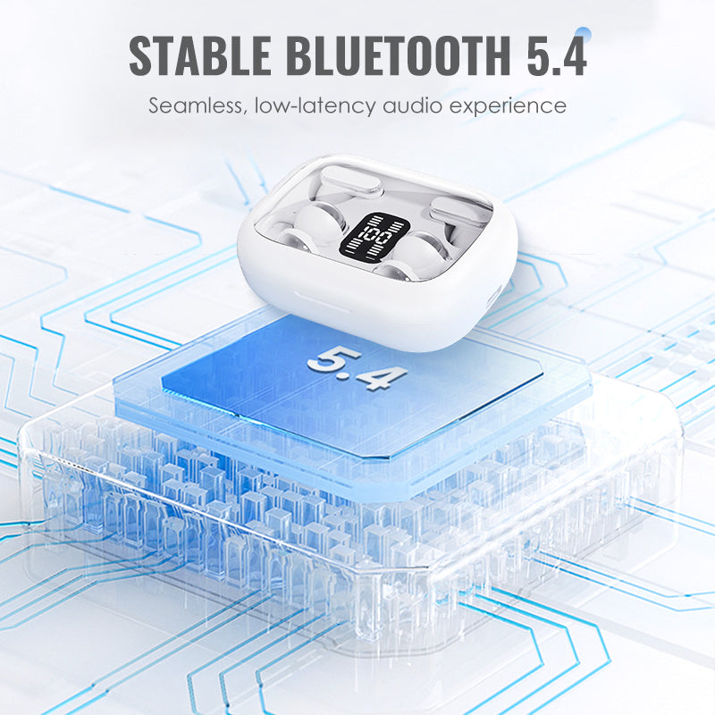 4-in-1 Draadloze Oordopjes met LED Powerbank Hoes