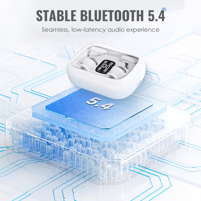 4-in-1 Draadloze Oordopjes met LED Powerbank Hoes