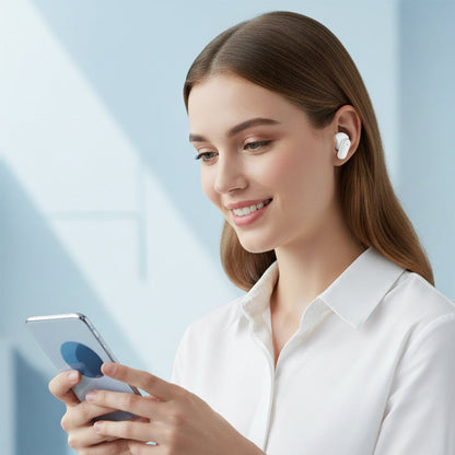 4-in-1 Draadloze Oordopjes met LED Powerbank Hoes