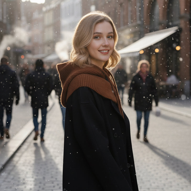 Gebreide Colmuts met Knoopsluiting (voor Dames)