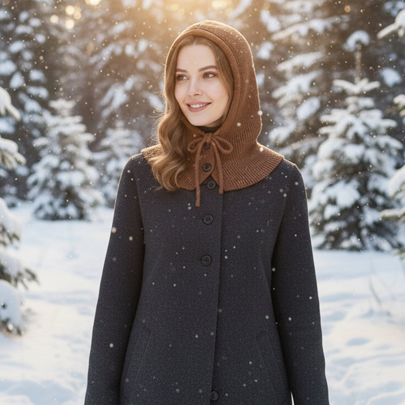 Gebreide Colmuts met Knoopsluiting (voor Dames)