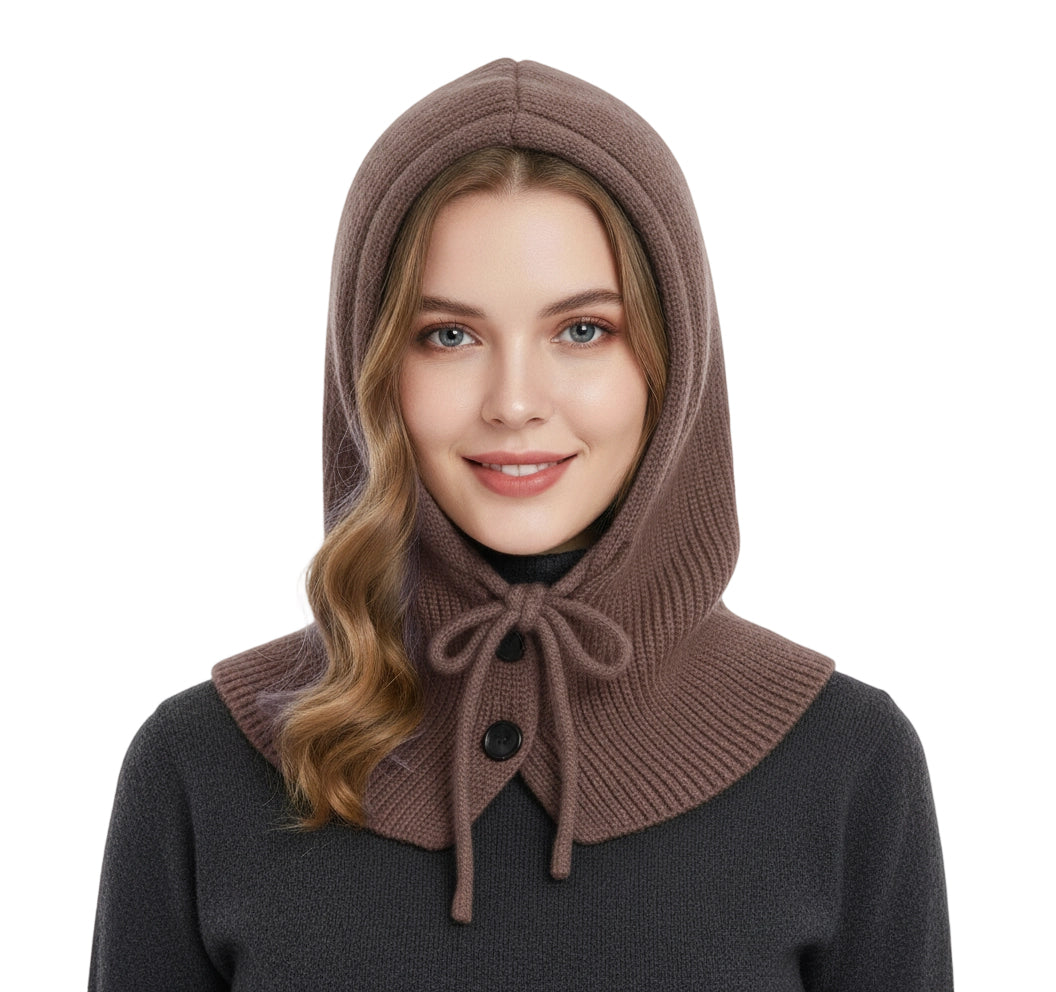 Gebreide Colmuts met Knoopsluiting (voor Dames)