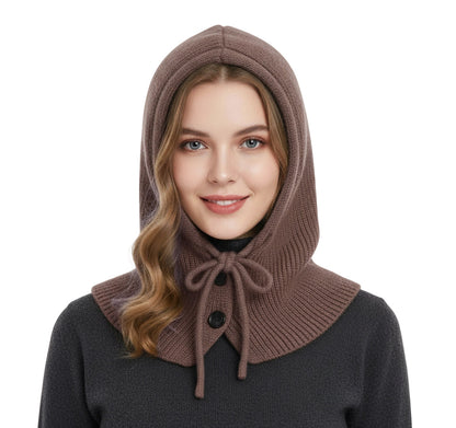 Gebreide Colmuts met Knoopsluiting (voor Dames)