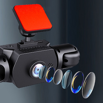 Professionell 360° dashcam – 4 kameror, full överblick – Full HD med mörkerseende och loopinspelning