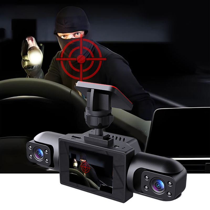 Professionell 360° dashcam – 4 kameror, full överblick – Full HD med mörkerseende och loopinspelning