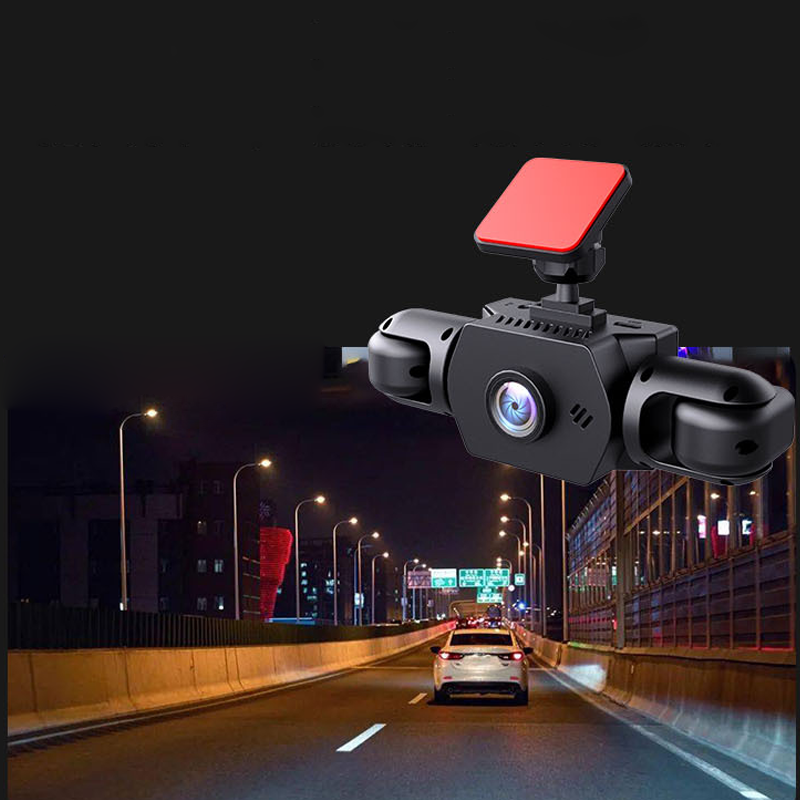 Professionell 360° dashcam – 4 kameror, full överblick – Full HD med mörkerseende och loopinspelning