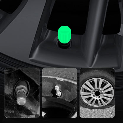 Självlysande ventillock – Lysande – Passar cyklar, bilar och motorcyklar