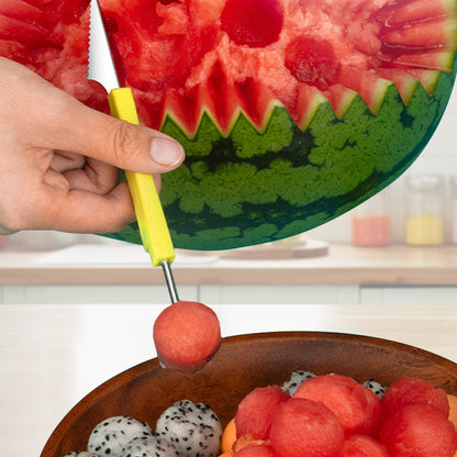 3-i-1 set med melonkuljärn och skopa i rostfritt stål