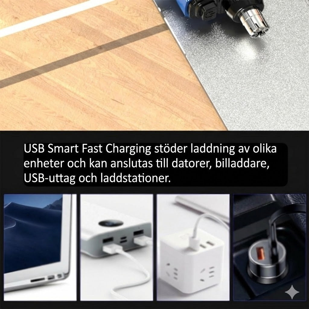 Näs- och öronhårstrimmer – USB-C-uppladdningsbar (vattentät och smärtfri)
