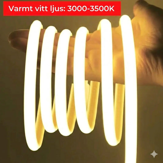 RGB LED-ljusremsa – självhäftande och klippbar – stämningsbelysning för vardagsrum och kök