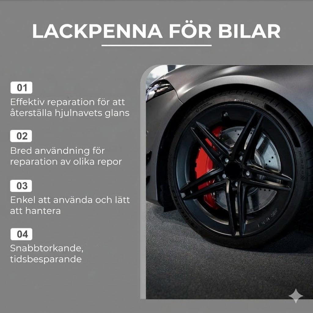 Reparationspenna för repor på bilfälgar – 3-pack