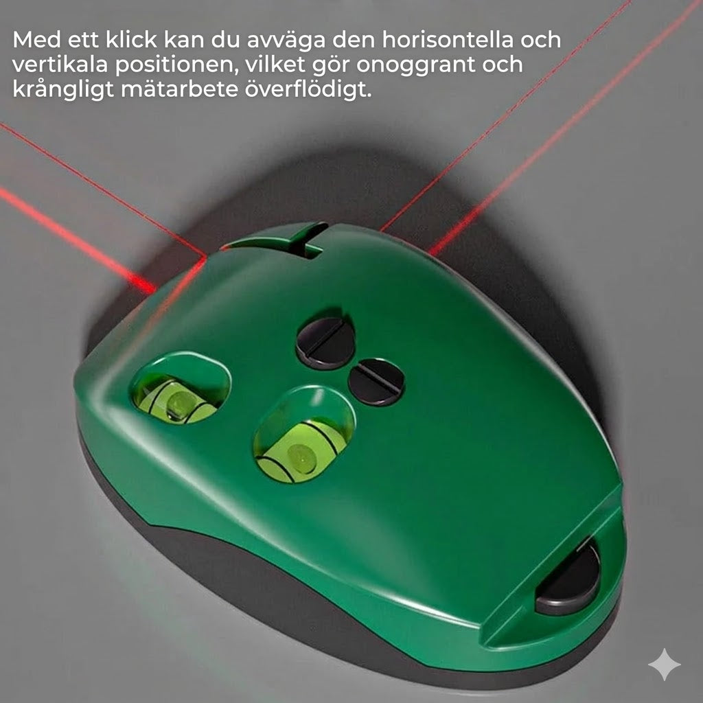 Kompakt självnivellerande krysslaser
