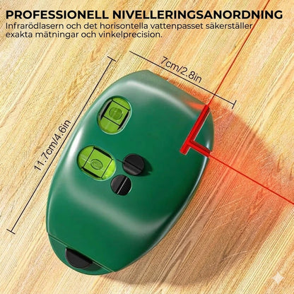 Kompakt självnivellerande krysslaser