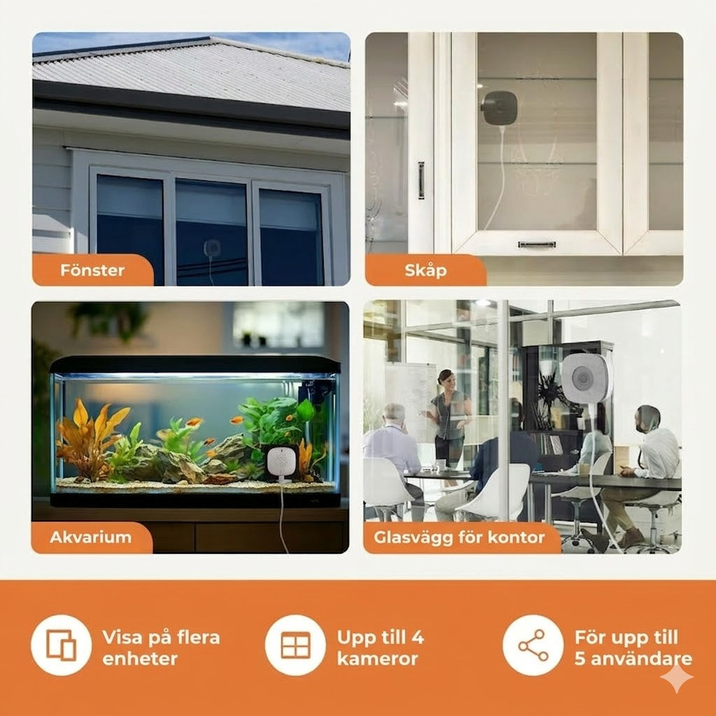 [2K Ultra HD] Smart WiFi-säkerhetskamera