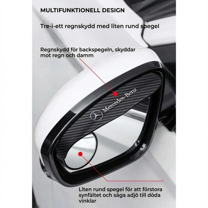 Regn- och solskydd för ytterbackspegel