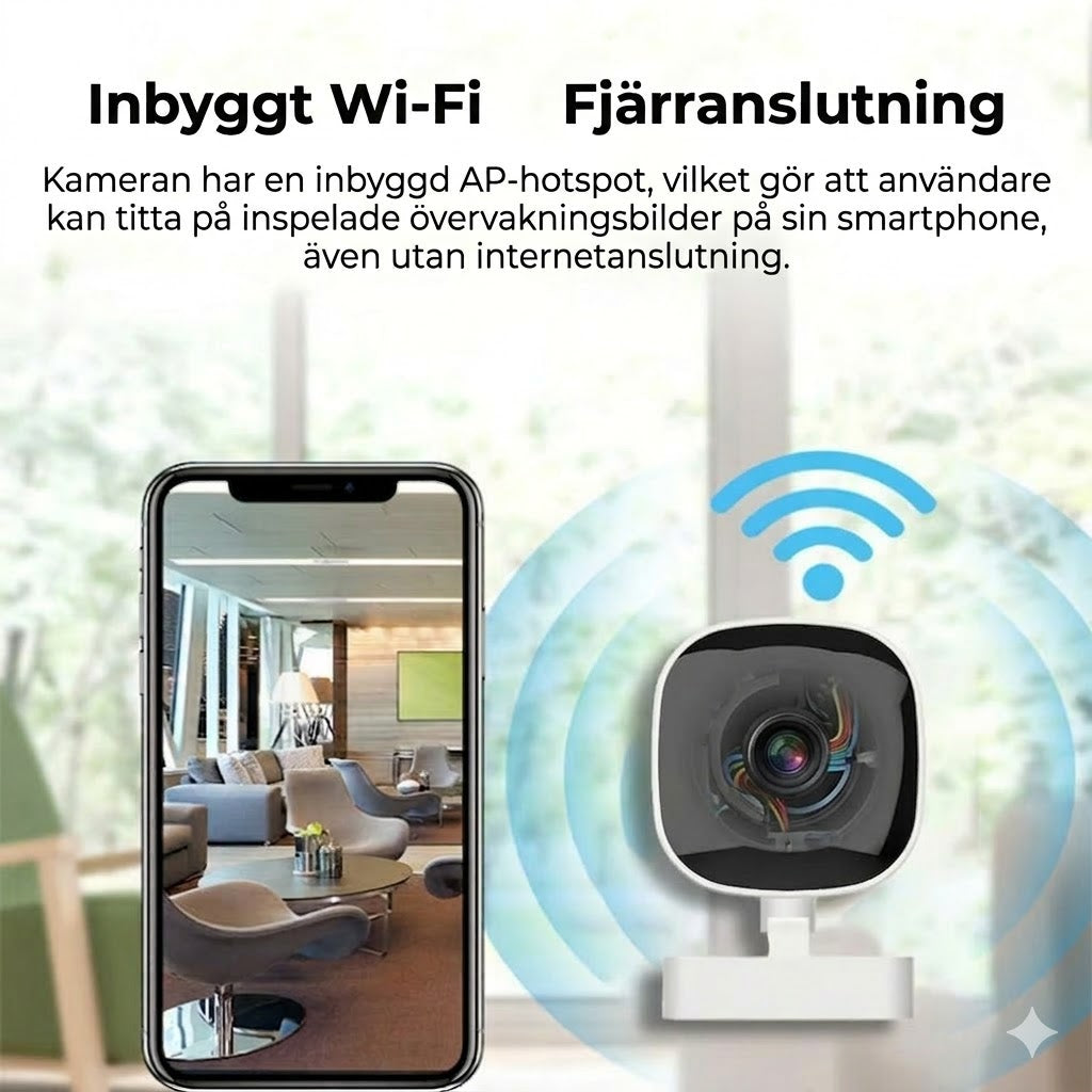 [2K Ultra HD] Smart WiFi-säkerhetskamera