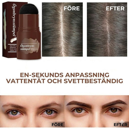 Professionellt ögonbrynsstämplings- och schablonset – skapa perfekt symmetriska bryn