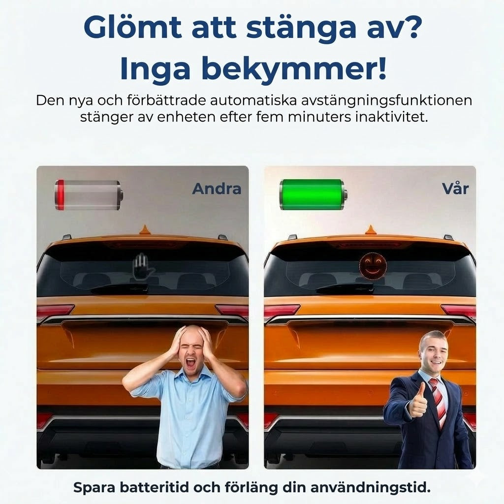 Lysande billykta i handform