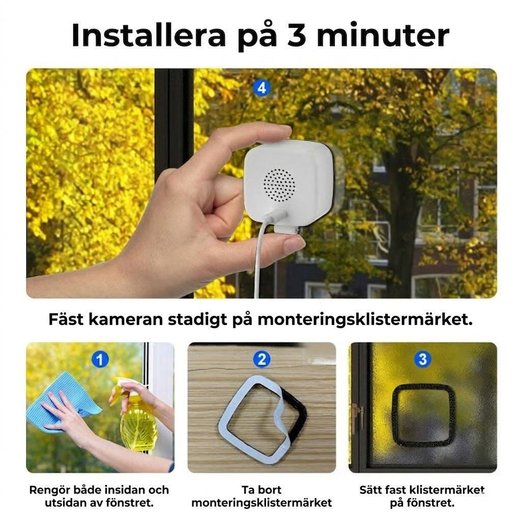 [2K Ultra HD] Smart WiFi-säkerhetskamera