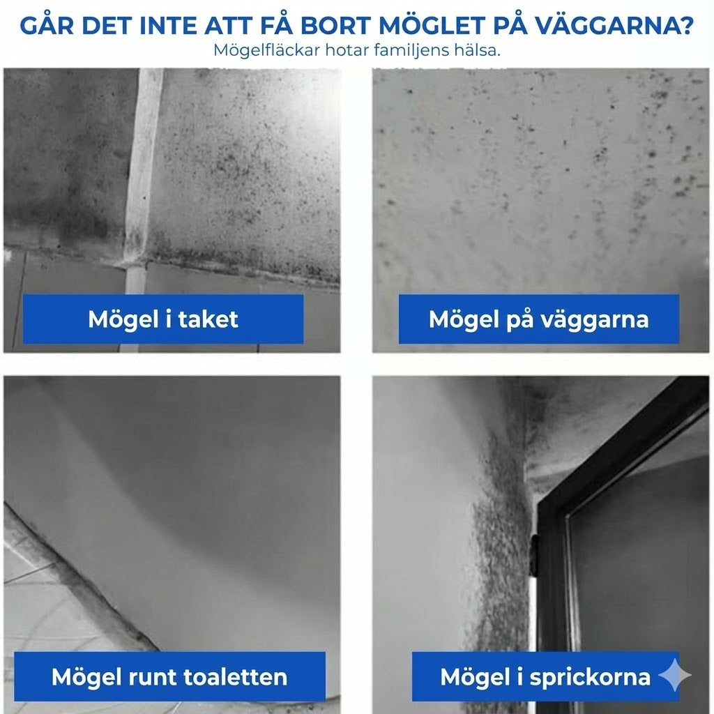 Kraftfull mögelborttagningsspray (omedelbart resultat)