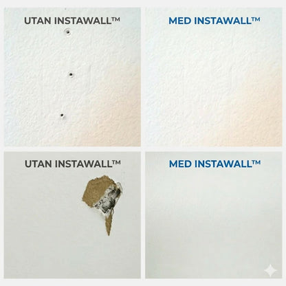 Reparationssats för väggar – Reparera enkelt hål och sprickor, ser ut som nytt – Snabbtorkande och osynlig – För gips och betong