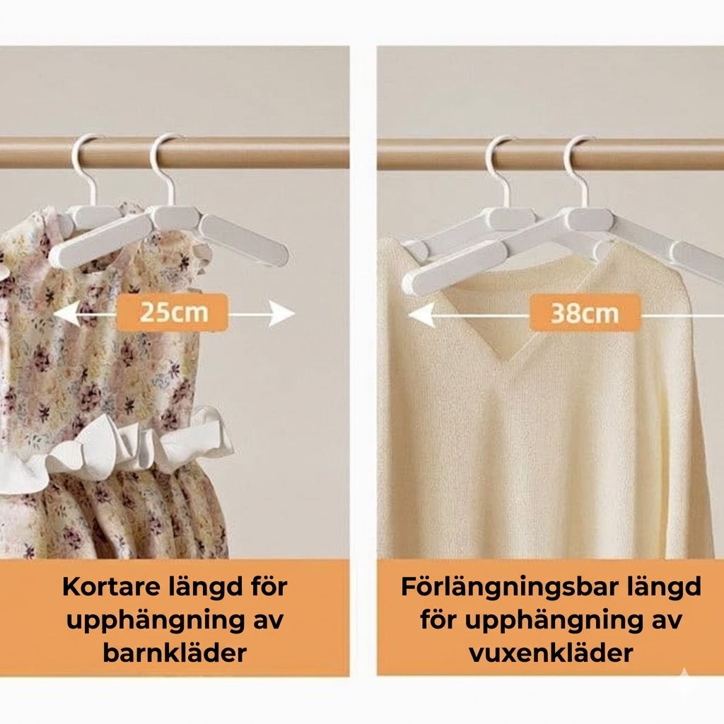 Utdragbar klädställning