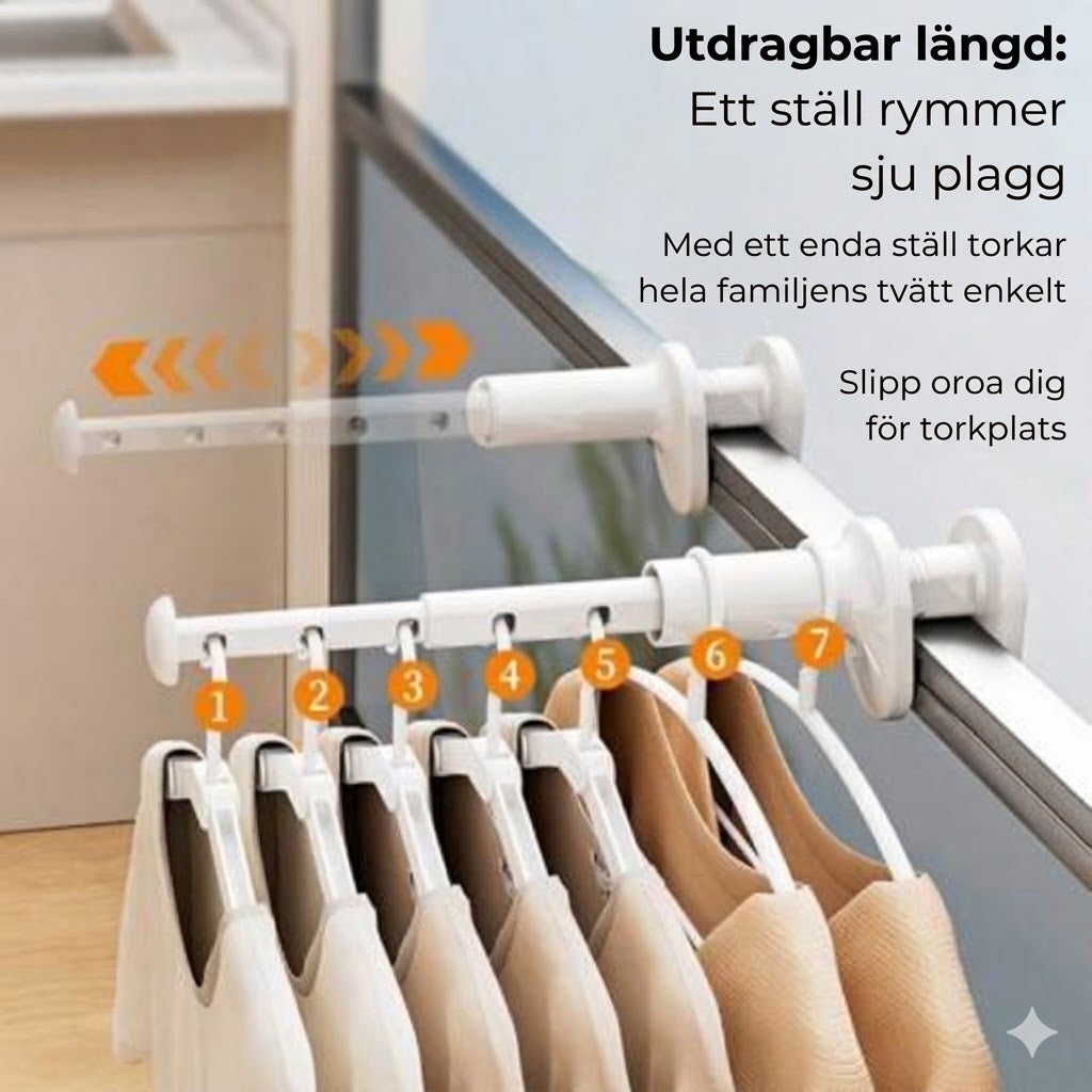 Utdragbar klädställning