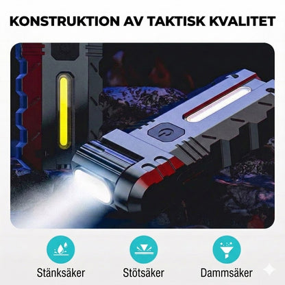 Uppladdningsbar LED-arbetslampa – 180° justerbar lutning