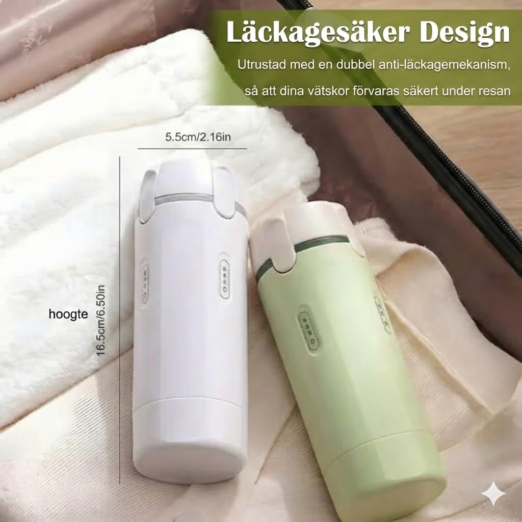 4-i-1 reseflaskset – portabla, läckagesäkra silikonflaskor