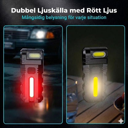Uppladdningsbar LED-arbetslampa – 180° justerbar lutning