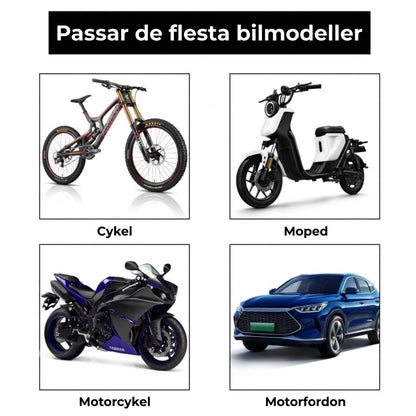 Lyxigt ventilkåpsset i kolfiberstil – Kolfiberlook – Universellt för bil, motorcykel och cykel – Sportigt skydd för hjulen – [4-pack]
