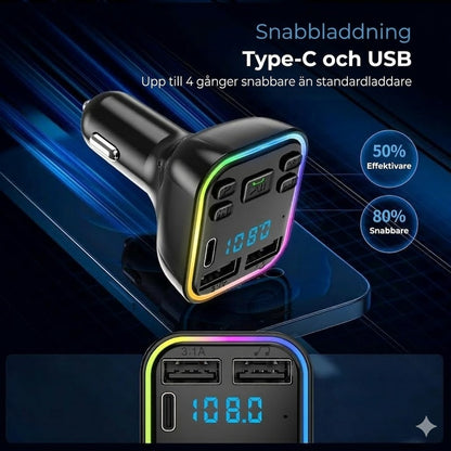 Bluetooth FM-adapter och billaddare
